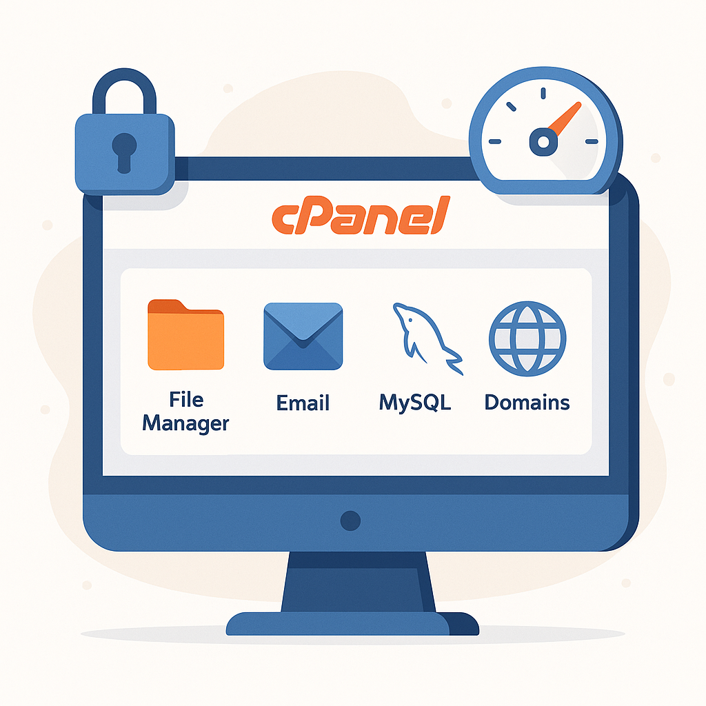 cPanel Dashboard Illustration